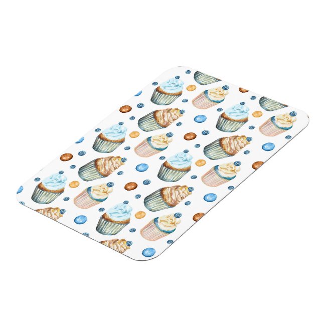 Watercolor cupcakes magnet (Left Side)