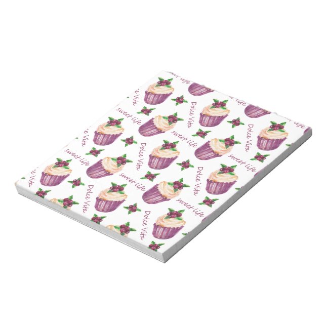 Watercolor cupcakes notepad (Rotated)