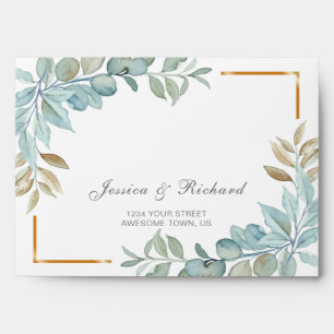 Watercolor Custom Envelope