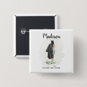 Watercolor Custom Graduation Button