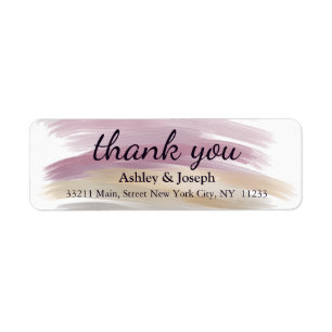 Watercolor Custom Monogram Thank You