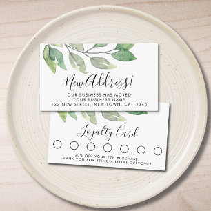 Watercolor Customer Loyalty Card