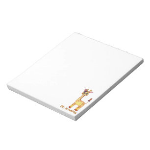 Watercolor Cute Baby Giraffe Notepad