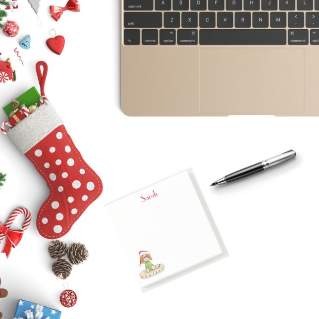 Watercolor Cute Cavalier King Charles Spaniel Post-it Notes (Creator Uploaded)