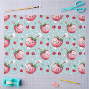 Watercolor Cute Cherry Decoupage Art Tissue Paper