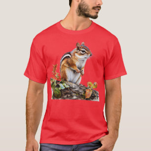 Watercolor Cute Chipmunk T-Shirt