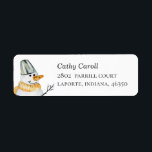 Watercolor cute Christmas snowman. Winter holiday<br><div class="desc">Watercolor cute Christmas snowman address label.</div>
