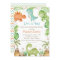 Watercolor Cute Dinosaur Greenery Boy Baby Shower