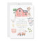 Watercolor Cute Farm Animals Barnyard Baby Shower 