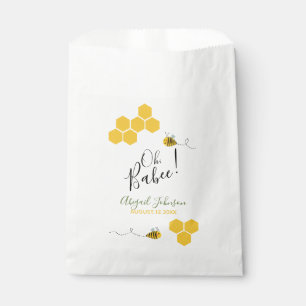 Watercolor Cute Oh Babee! Bumblebee Baby Shower Favour Bags