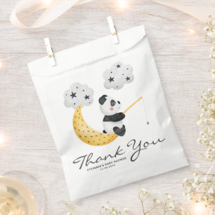 Watercolor Cute Panda Twinkle Twinkle Baby Shower Favour Bags