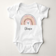 Watercolor cute pastel rainbow name personalised