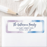 WATERCOLOR cute purple blue modern script<br><div class="desc">Setup as a template it is easy to customise with your own text - make it yours! - - - - - - - - - - - - - - - - - - - - - - Love the design but want to see it altered - different colour...</div>