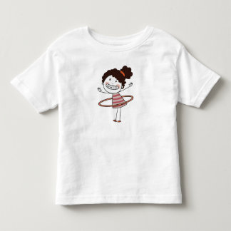 Watercolor Cute Stick Girl Big Smile Beautiful Toddler T-Shirt