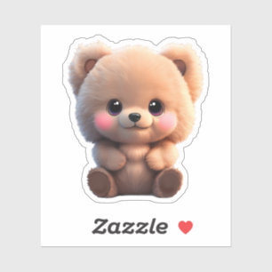  Watercolor cute teddy bear
