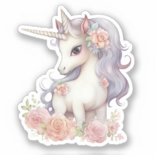 watercolor cute unicorn