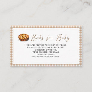 Watercolor Cutie Pie is On The Way baby shower b Enclosure Card