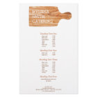 Watercolor Cutting Board Catering Chef Logo