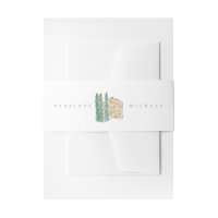 Watercolor Cypress Trees Wedding