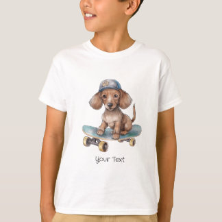 Watercolor Dachshund Boy T-Shirt 