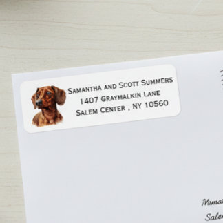 Watercolor Dachshund Dog 