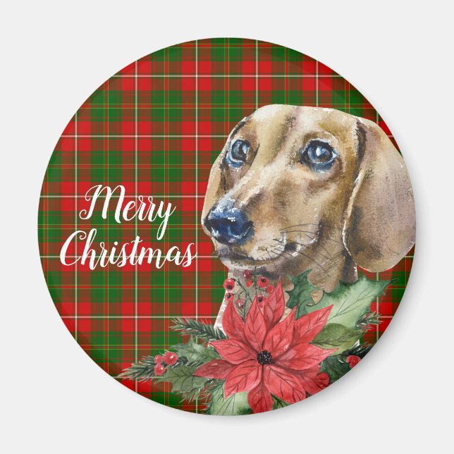 Watercolor Dachshund Dog Personalised   Magnet (Front)