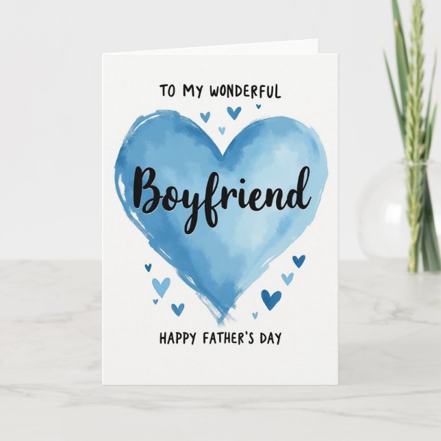 Watercolor Dads Love Card (Front)