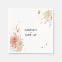 Watercolor Dahlia & Roses Wedding