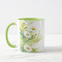 Watercolor daisies