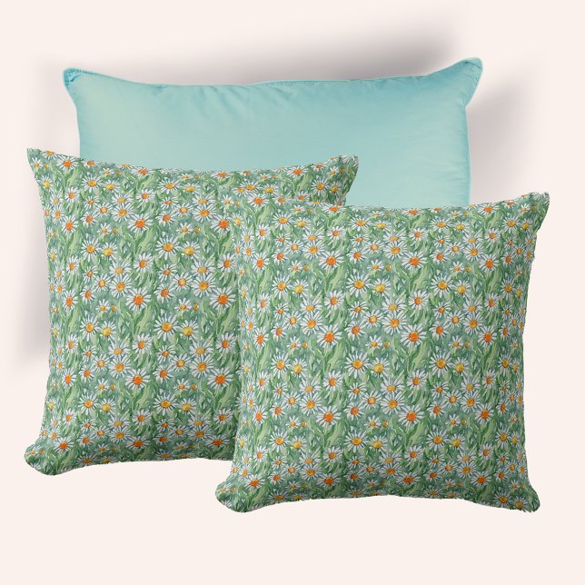 Watercolor Daisies Pattern Cushion (Creator Uploaded)