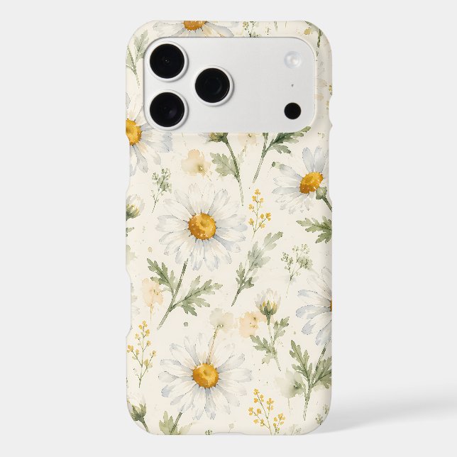 Watercolor Daisy Wildflower Botanical (Back)
