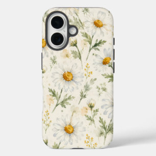 Watercolor Daisy Wildflower Botanical iPhone 16 Case