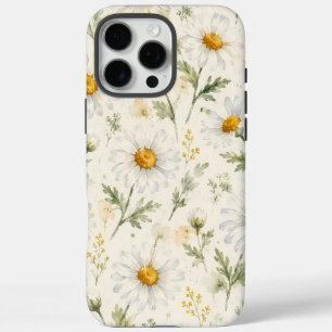 Watercolor Daisy Wildflower Botanical iPhone 16 Pro Max Case