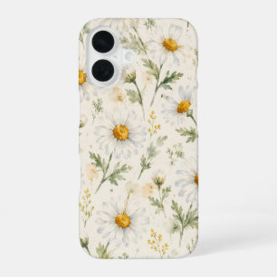 Watercolor Daisy Wildflower Botanical iPhone 16 Case