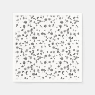 Watercolor Dalmatian Spots Pattern Napkin
