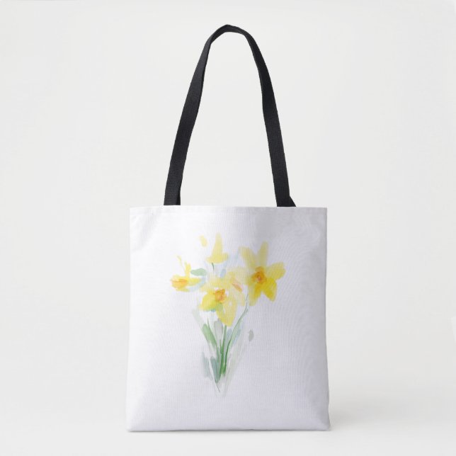Watercolor Dandelion Tote Bag (Front)