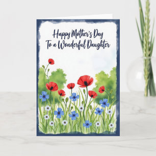 Watercolor Daughters Day Card