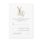 Watercolor Deer Antlers Wedding RSVP Cards