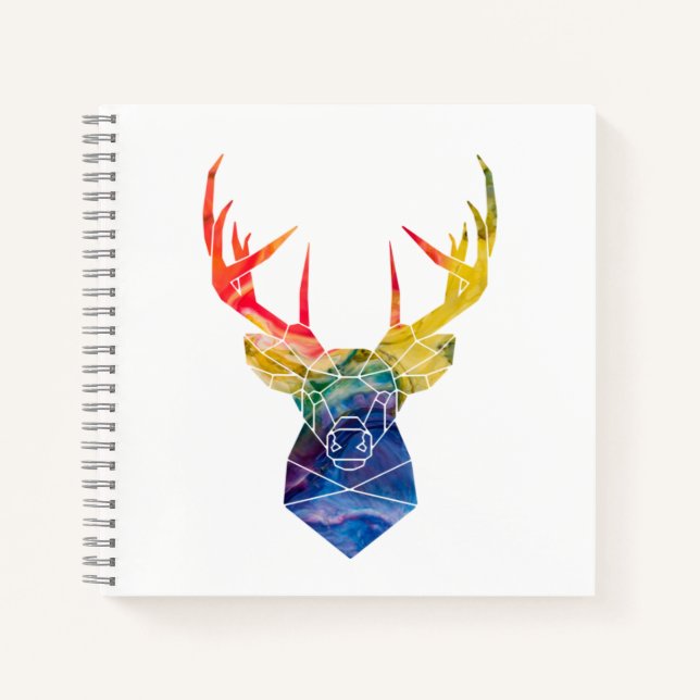 Watercolor deer    notebook (Front)