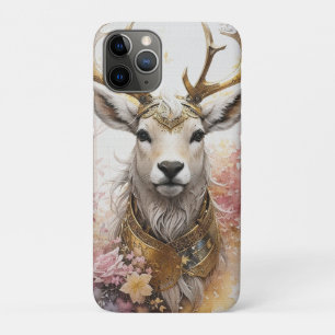 Watercolor Deer Pink colours Modern Modern Floral  iPhone 11 Pro Case
