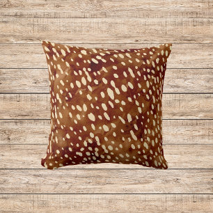 Watercolor Deer Print Cushion