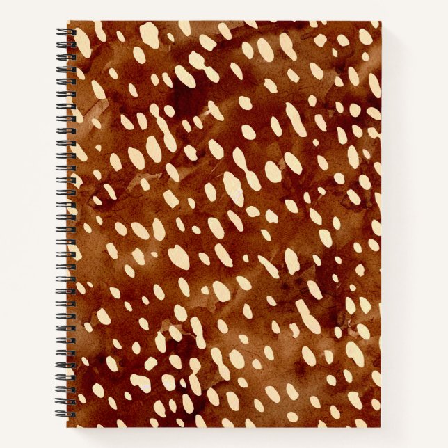 Watercolor Deer Print Notebook (Front)