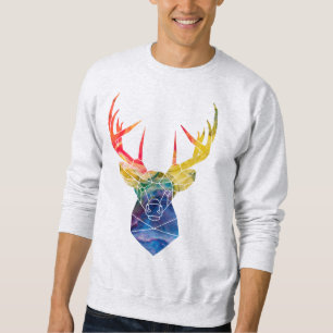 Watercolor deer sweatshirt