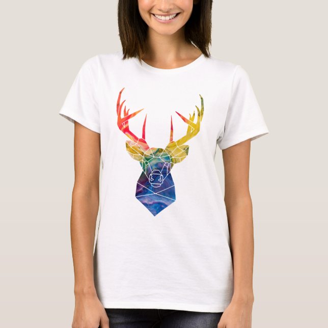 Watercolor deer   T-Shirt (Front)