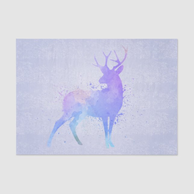 Watercolor Deer Tissue Paper (Front)