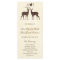Watercolor Deers Wedding Program
