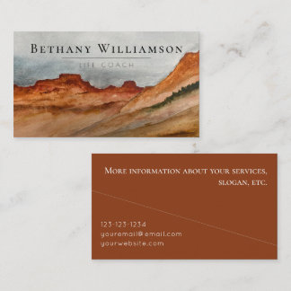 Watercolor Desert Business Card