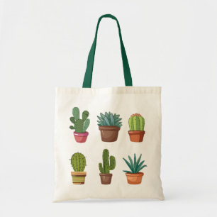 Watercolor Desert Cactus ,Cactus cacti succulent Tote Bag