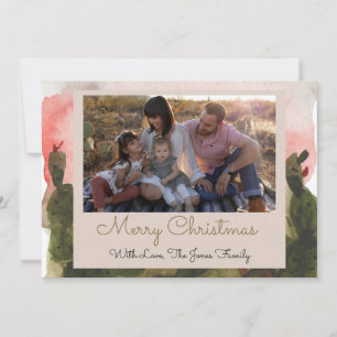 Watercolor Desert Holiday Card