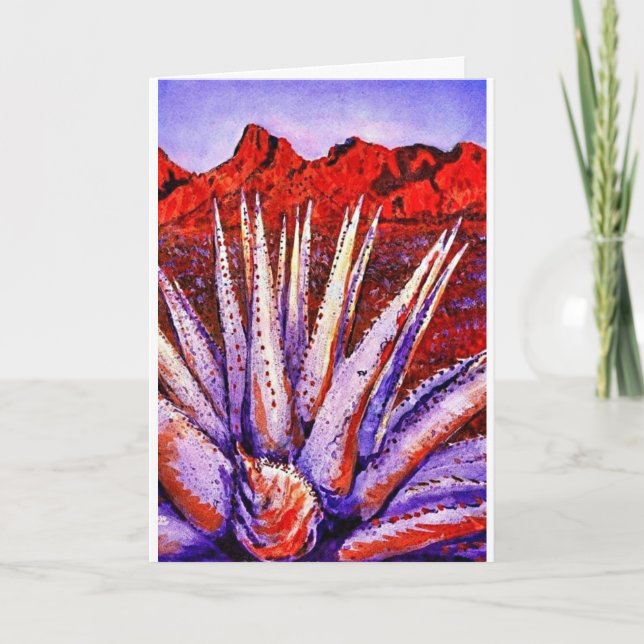 Watercolor Desert note card   (Front)